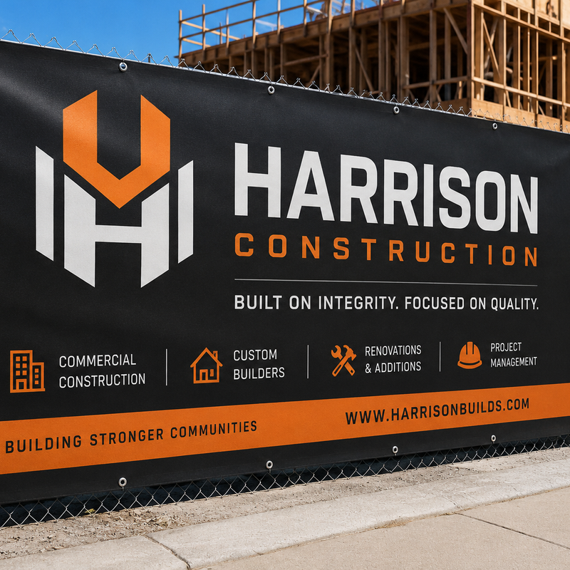 Heavy Duty Blockout Banner