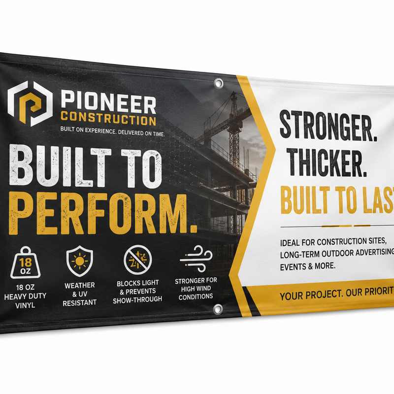Heavy Duty Blockout Banner