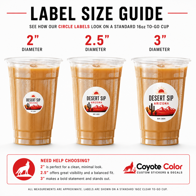 Sticker Size Guide: 2", 2.5", & 3"