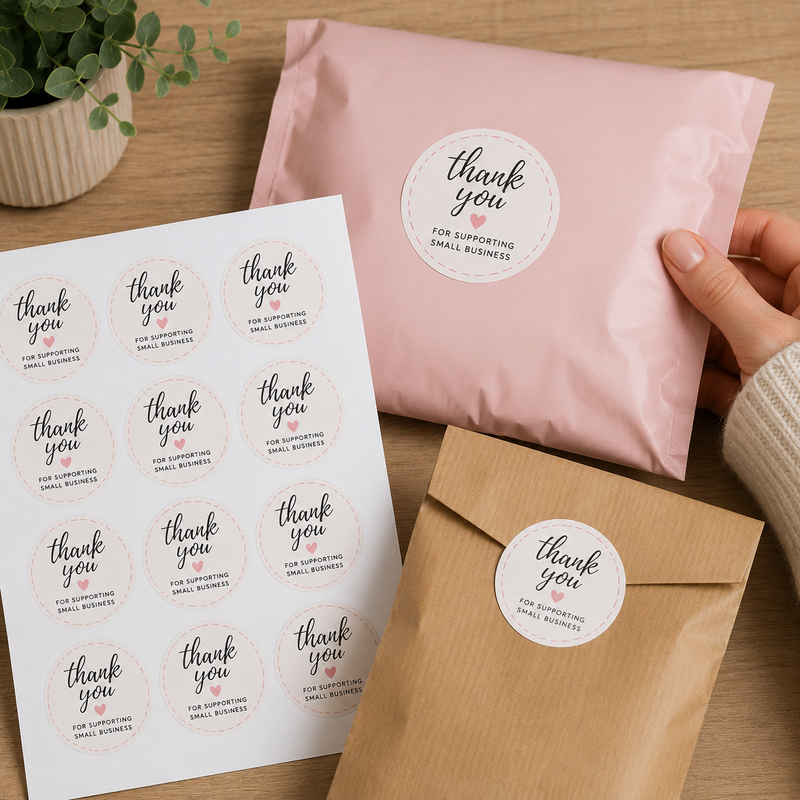 Single-Use Product Packaging Label Sheets