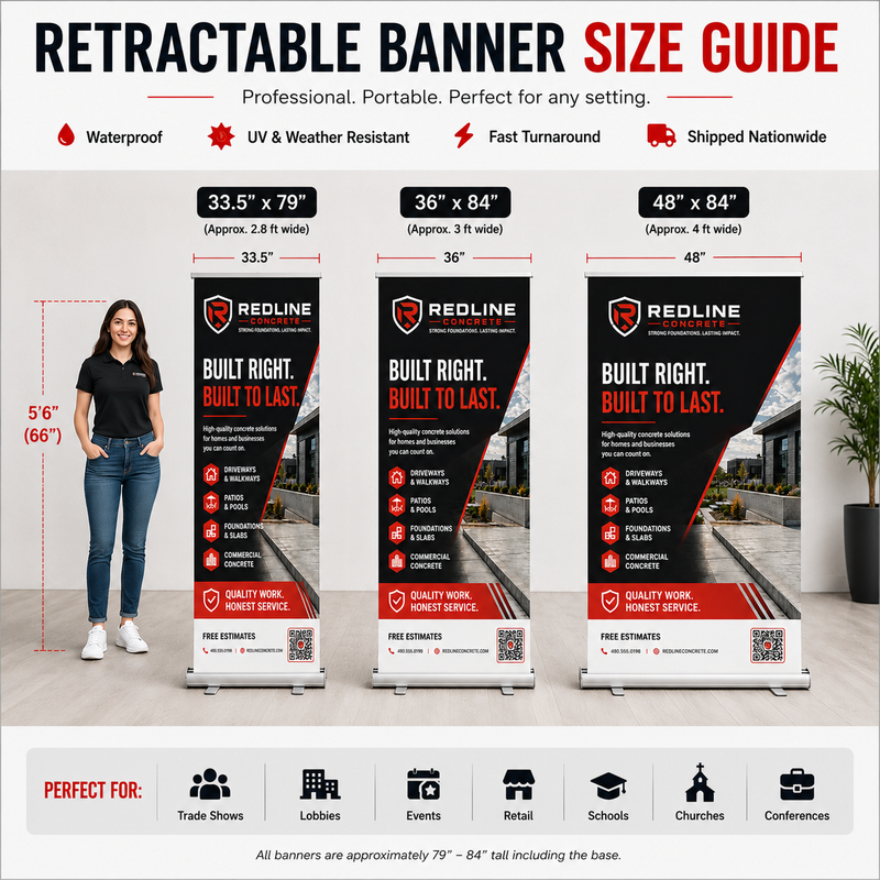 Retractable Banner Size Guide