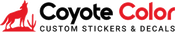 Coyote Color Custom Stickers