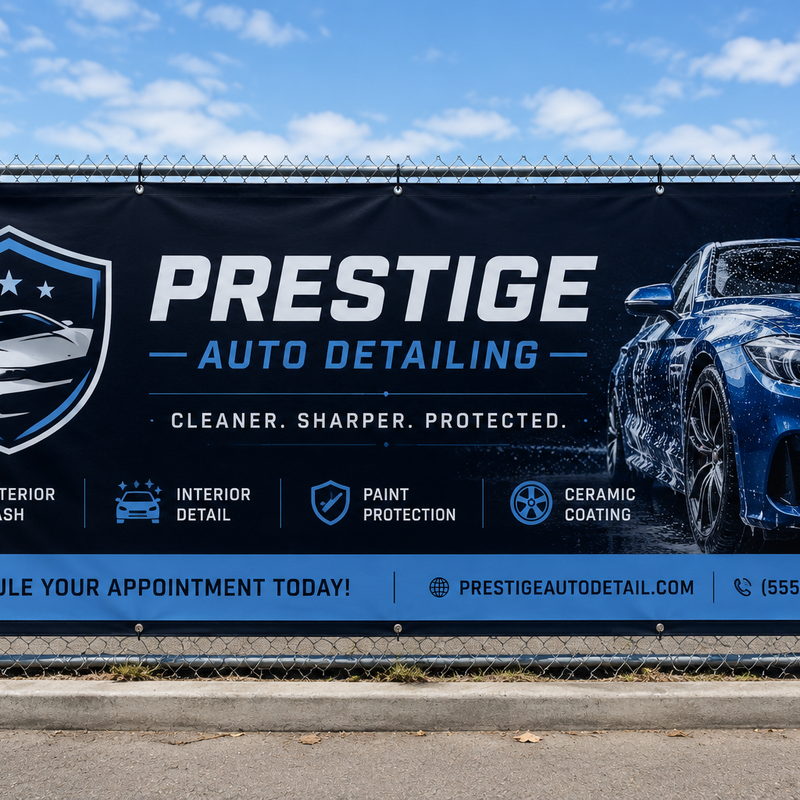 Heavy Duty Blockout Banner